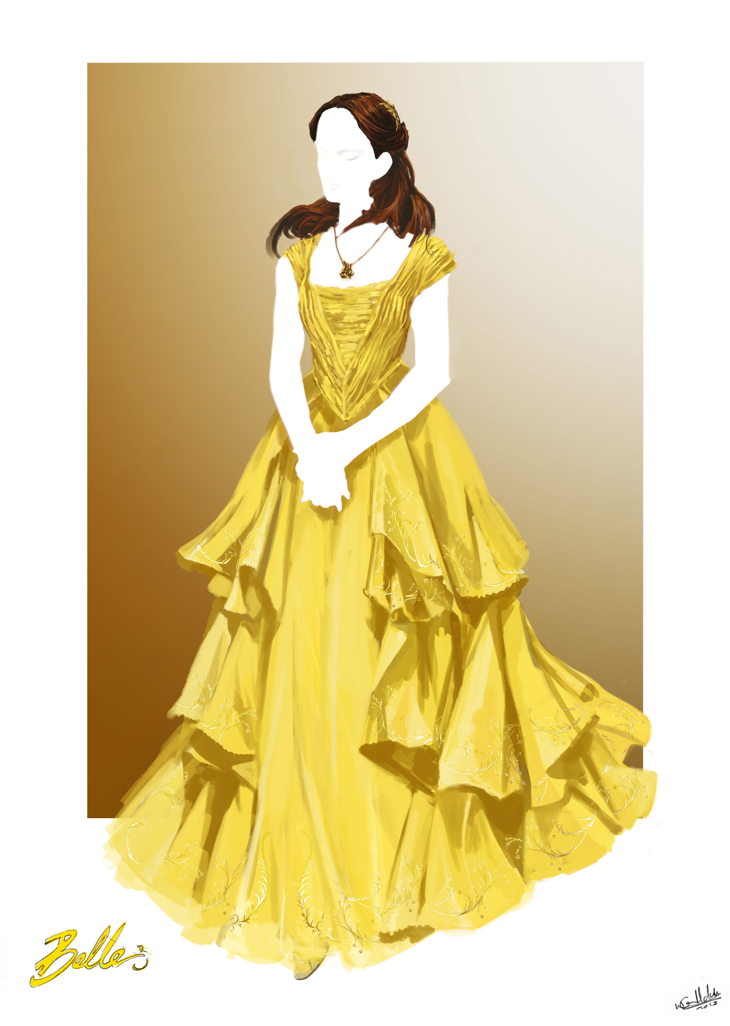 Yellow belle hoop dress Yellow belle hoop dress